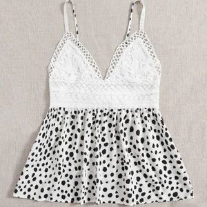 SHEIN Dalmatian tank